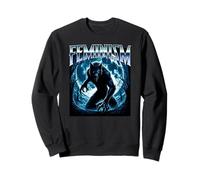 Cringe Wolf Feminism Funny Alpha Werewolf Meme Feminist Rage Sweatshirt