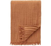 Crinkle Bedspread 130x170 Light Brown