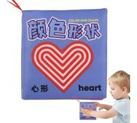 Crinkle Books for Babies | Colorful Soft Cloth Book Interactive Babies Crinkle Book - Crinkle Books for 9 Month Babies, Improve Observation, Memory & Arouse Curiosity