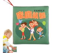 Crinkle Books for Babies, Portable Soft Baby Books,Teething Toys Soft Cloth Crinkle Early Education Farm Toy Touch and Feel Crinkle Cloth Books Washable Crinkling Fabric Pages
