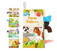 Crinkle Books | Touch and Feel Cloth Soft Crinkle Books - Sensory Toys and Activity Books for Boys and Girls 3-18 Months, for Early Education Goowafur