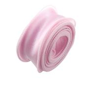 Crinkle Chiffon Ribbon， 10 Yards Multicolor Chiffon Satin Ribbons 4cm Width with Or Without Scroll(Pink,4cm with Scroll)