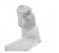 Crinkle Chiffon Ribbon， Chiffon Ribbon 4cm X 5m Frayed Edge Multicolor for Wedding Decoration(17)