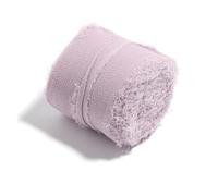 Crinkle Chiffon Ribbon， Chiffon Ribbon 5 Meter Roll 4cm Width Multicolor Frayed Edge(Light Purple)