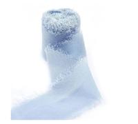 Crinkle Chiffon Ribbon， Chiffon Ribbon Polyester Raw Edge Multicolor 5M By 4CM(1453876)