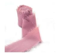 Crinkle Chiffon Ribbon， Chiffon Ribbon Polyester Raw Edge Multicolor 5M By 4CM(1468317)