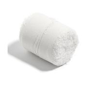 Crinkle Chiffon Ribbon， Satin Chiffon Ribbon 5 Yard Roll Multicolor 4cm Width(White)