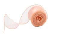 Crinkle Chiffon Ribbon， Yarn Chiffon Ribbon 40mm 10 Yards Multicolor Fishtail Wave Sheer Bouquet Wedding Decor(Color03)