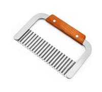 Crinkle Cutter, 2025 New Crinkle Chip Cutter, Stainless Steel Potato Chipper for Various Fruits Vegetables - 1Pieces