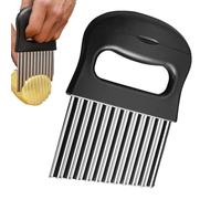 Crinkle Cutter for Potato, Wave Cutter, Stainless Steel Crinkle Chip Cutter, Wave Potato Cutter for Kitchen, Crinkle Peel Cutting Tool, Crinkle Chopper, Cutter for, Ka
