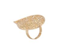 Crinkle Geometric Pearls Adjustable Opening Rings Eye Catching Finger Jewelry Suitable for Daily Wear