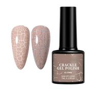Crinkle Nail Polish - Trendy UV Gel Manicure 7ml Highly Pigmented Crinkle Polish with Explosive Crack Pattern Salon Quality | Nail Supplies for Women at Home, Parties, Professional Salons