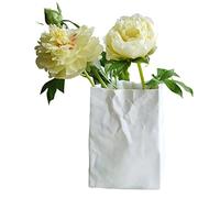 Crinkle Paper Bag Vase,Book Flower Vase | Crinkle Paper Bag Shape Vase, Large Capacity For Flower Arrangement, Bookshelf Decorative Fowybe