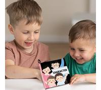 Crinkle Sensory Book - Soft Fabric Learning Toy, Interactive Touch And Sound Activity, Early Childhood Educational Play | Waterproof Holiday Birthday Gift Development Motor Skills