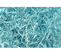 Crinkle Zig Zag Shredded Packing Paper - Baby Gift Hamper Basket FillingFill Packaging - BABY BLUE (1kg)