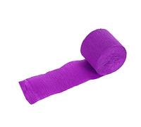 Crinkled Crepe Paper, 3.5cmx10m Streamer Roll Craft Crinkled Papers for Scrapbooking, Flower Making, Gift Wrapping, Party Festival Decoration(Purple)