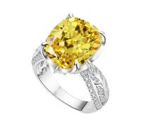 Crinoline without rings with floral design and artistic women's jewellery, square ring, robust two-tone gold-plated wedding ring, marigolds, seeds, organic, A, Metal, No Gemstone