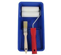 CRINSTON - Paint Roller Set, Professional Quality Painter's Roller - 2 x Foam Rollers 11 cm Fine Straight, 1 x Paint Tray, 1 x Paint Roller Hanger, 1 x Brush 25 mm