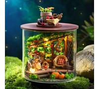 CRIOLPO DIY Miniature Doll House Kit, Inventive Room With Furniture, dreamy Bottle Miniature House Kit, Tiny House Making Kit, Unique Home Decor, For Craft Enthusiasts - Moments Of Abundance