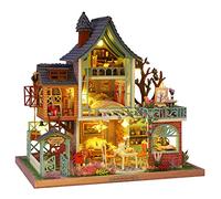 CRIOLPO DIY Miniature Doll House Kit, Inventive Room With Furniture, Tiny House Crafting Set, Miniature House Kits For Adult, Ideal For Hobbyists, For Unleashing Your Creativity - Jungle Sanctuary