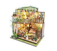 CRIOLPO DIY Miniature Doll House Kit, Tiny House Kit With Furniture, Tiny 3d Wooden Doll House Craft Model, Tiny House Making Kit, Inventive Craft Kits, For Craft Enthusiasts - Darcy Flower Room