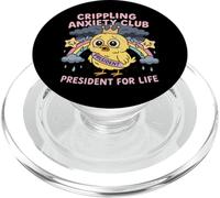 Crippling Anxiety Club Funny Cute Sad Bird PopSockets PopGrip for MagSafe