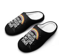 Crippling Depression Is My Super Power Slippers Men Winter Warm Cotton Anti-Slip Indoor Slip-Ons House Shoes
