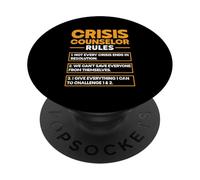 Crisis Counselor Rules Mental Health Professional PopSockets Adhesive PopGrip