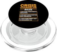 Crisis Counselor Rules Mental Health Professional PopSockets PopGrip for MagSafe