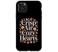 Crisp Air Cozy Hearts Autumn Fall Leaves Season Case for iPhone 11 Pro Max