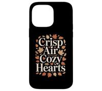 Crisp Air Cozy Hearts Autumn Fall Leaves Season Case for iPhone 14 Pro Max