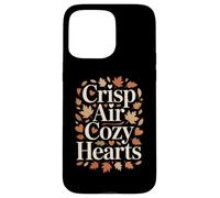Crisp Air Cozy Hearts Autumn Fall Leaves Season Case for iPhone 15 Pro Max