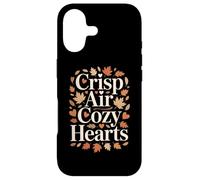 Crisp Air Cozy Hearts Autumn Fall Leaves Season Case for iPhone 17