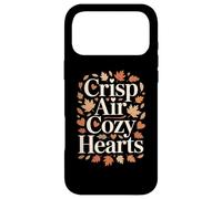 Crisp Air Cozy Hearts Autumn Fall Leaves Season Case for iPhone 17 Pro Max