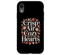 Crisp Air Cozy Hearts Autumn Fall Leaves Season Case for iPhone XR
