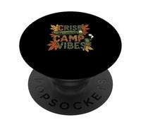 Crisp Camp Vibes Autumn Lantern Outdoors PopSockets Adhesive PopGrip