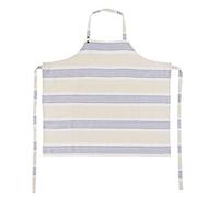 CRISP & DENE - Blue Cream Stripe Apron 88x84cm 100% Cotton