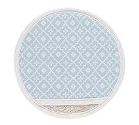 Crisp & Dene Pot Grab 22cm Blue Tile 100% Cotton - Pack of 2