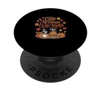 Crisp Mornings Cozy Nights Fall Camping PopSockets Adhesive PopGrip