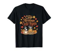 Crisp Mornings Cozy Nights Fall Camping T-Shirt
