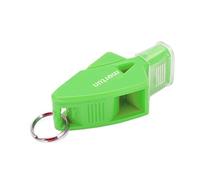 Crisp Sound Plastic Whistle with Black Lanyard Finger Clamp/Holder for Referee Lifeguard in Rainy Humid Weather,1 Whistle 1 Lanyard Finger Clamp/Holder (Green)