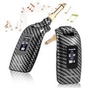 Crispaire 5.8GHz Wireless Guitar System with 24-bit/48kHz Lossless Audio, 4-Channel Support, and Bluetooth Connectivity for Electric/Acoustic Bass Guitars