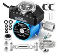 Crispaire Instant Hot Water Recirculating Pump Kit with 304 Stainless Steel Bypass Valve for Tank Water Heaters, with Everything Needed to Install