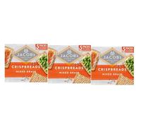 Crispbreads Mixed Grain Crackers 3 x 190g,Light and crispy texture combined with a satisfying nutty flavour from the wholesome mixed grains