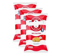 Crisps 5pk x Pack of 3 - Sea Salted - the Original Crinkle Cut Crisp - Gluten Free and Vegetarian Friendly