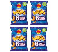 Crisps Bags Collections - Deliciously light & Crispy Chips Bags (Wotsits Multipack (6 x 16.5g), 4 Packs)