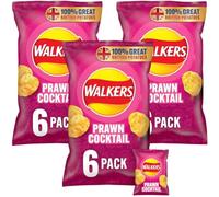 Crisps Bundle with Prawn Cocktail Multipack Crisps by Walkers 6x25g (3 Pack)
