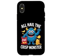 Crisps Funny Children Snack Lovers All Hail Crisp Monster Case for iPhone X/XS