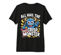 Crisps Funny Kids Potato Chips Snack Lovers Crisp Monster Premium T-Shirt
