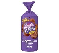 Crisps Snacks Bundle with Snack A Jacks Jumbo Chocolates Chip Rice Cakes Crisps 180g - 6 Pack | Wholegrain Rice and Corn Snack with Chocolate Flavour and Milk Chocolate Pieces.
